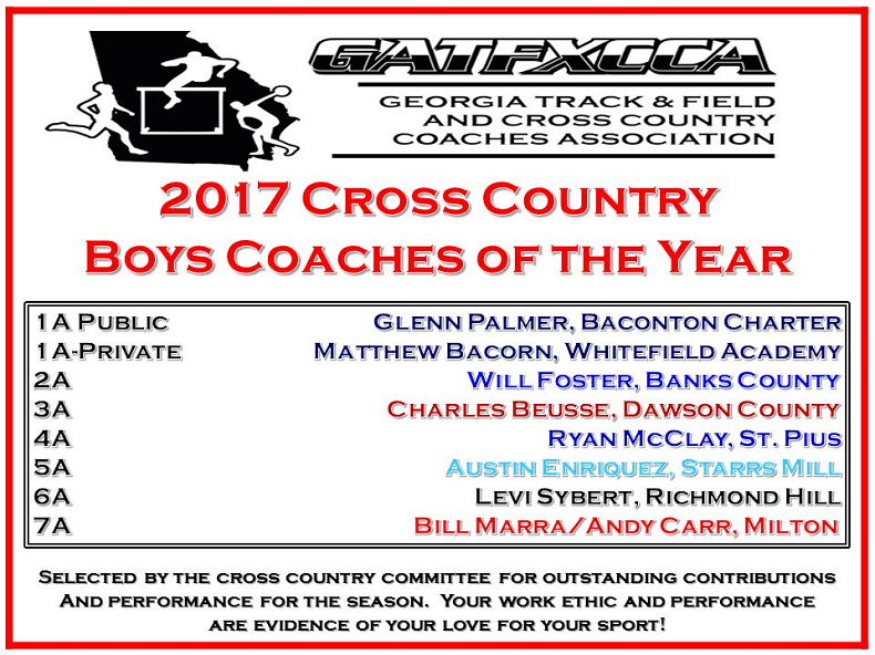 Dawson County’s Beusse, Banks’ Foster named cross country boys coach of the year in respective&nbsp;classes